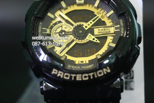 ซื้อนาฬิกา G shock สีดำ ทอง สายเงา ได้ที่นี่ จีช็อคราคาถูก